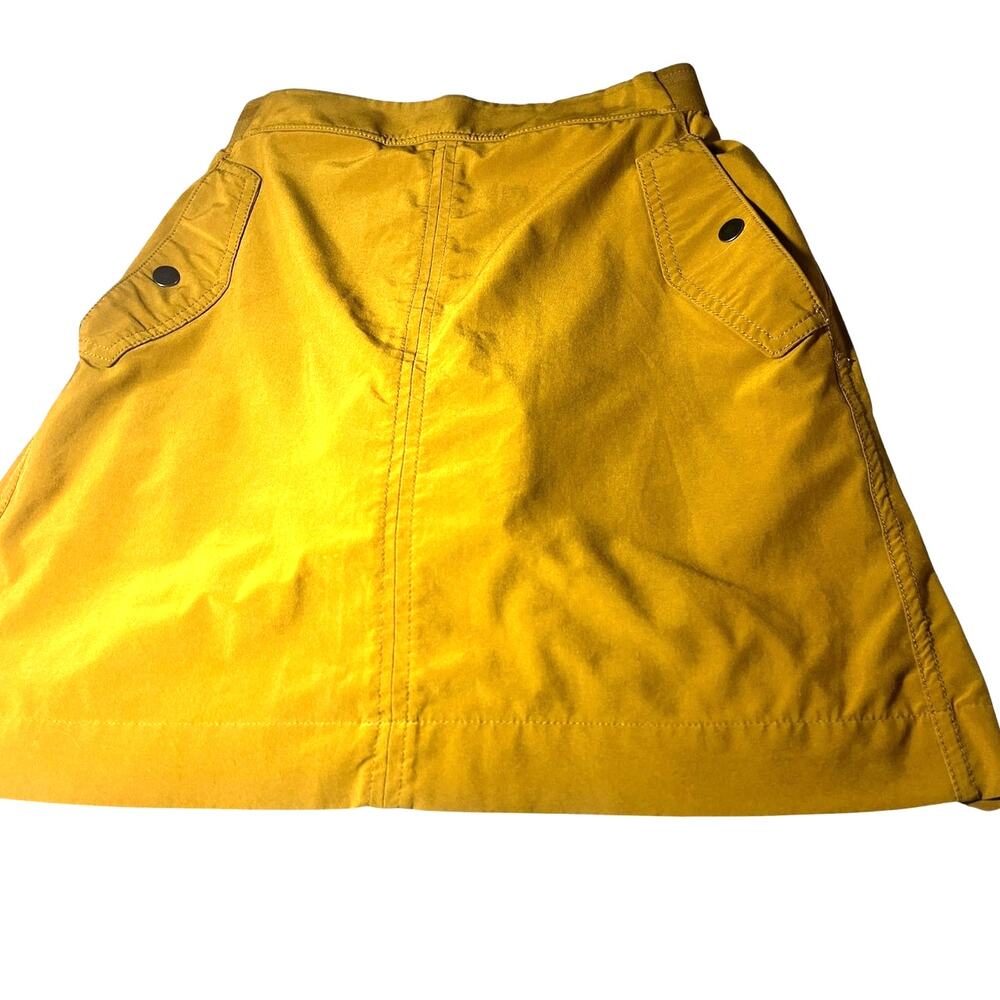 Athleta Mustard Yellow Athletic Skort w/Mesh Shorts Size 2 NWOT Golf Hiking Etc. - Picture 3 of 8
